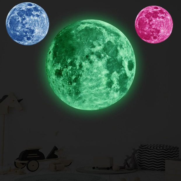 Moon Wall Stickers Creative Home Pvc Glow Sticker