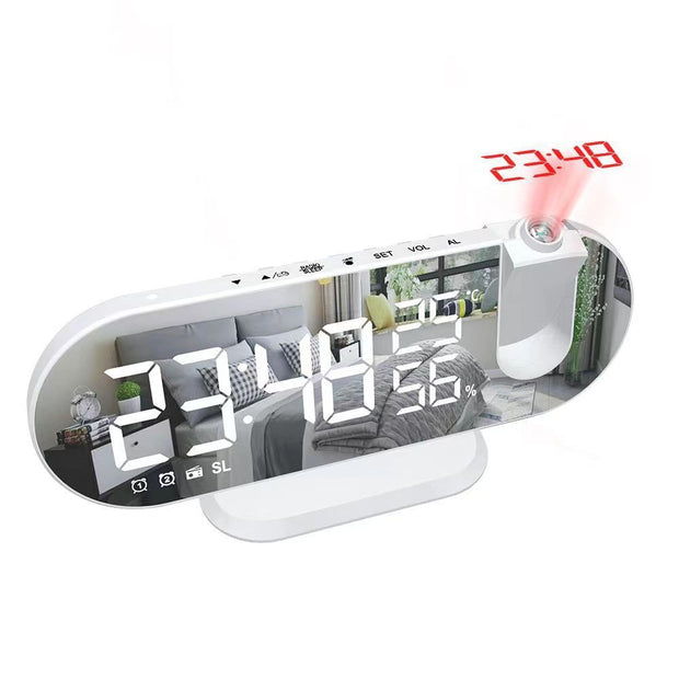 Multifunctional RGB Radio Projection Clock Creative