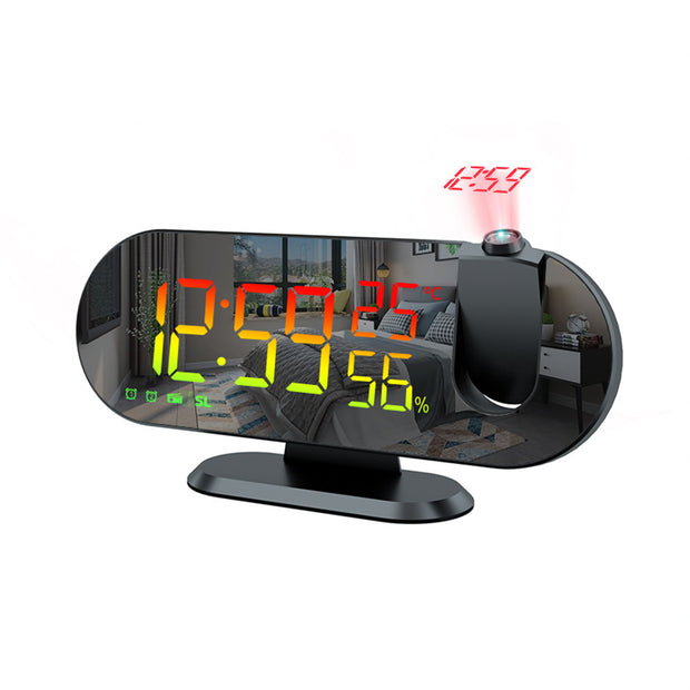 Multifunctional RGB Radio Projection Clock Creative